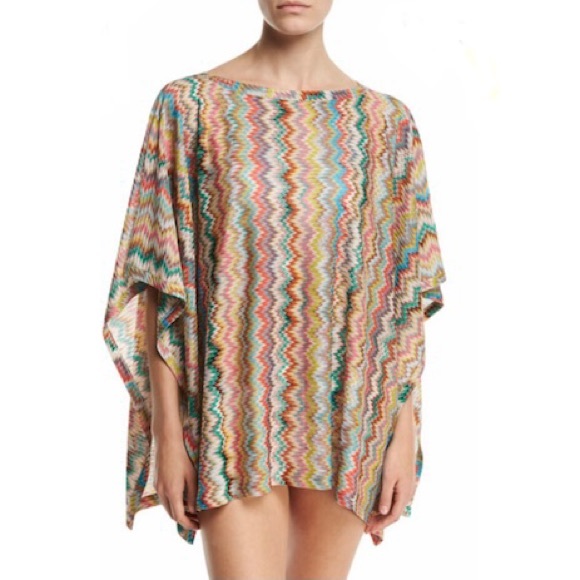 Missoni Other - MISSONI MARE Zigzag Short Coverup in Multicolor in OS one size Beach Poncho